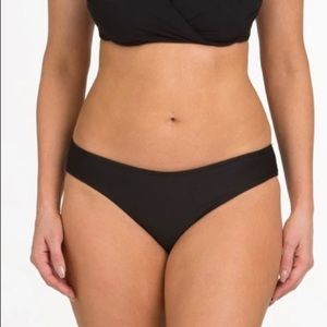 NWT Tara Grinna 8 Hipster Bikini Bottom Black